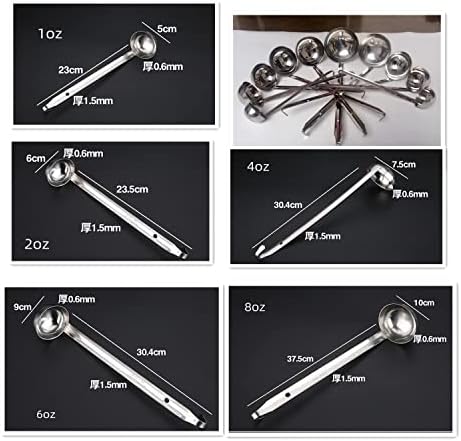 Stainless Steel Soup Ladle Set Long Handled Spoons