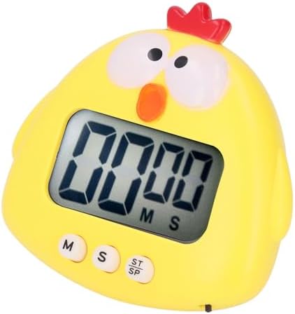 Digital Kitchen Timer Countup Countdown Cartoon Animal Sound Flash Alert Easy