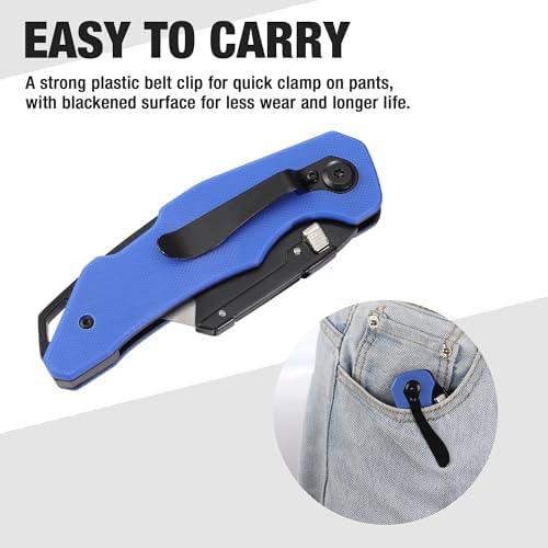 WORKPRO Folding Utility Knife G10 Handle