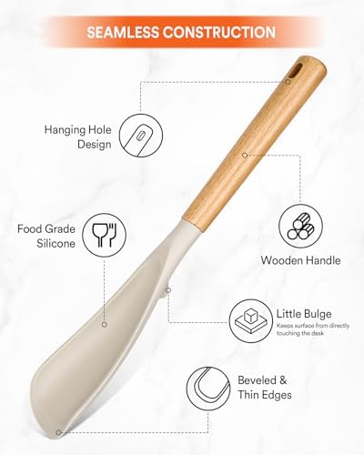 Badiano Silicone Cooking Spoon for Nonstick Cookware