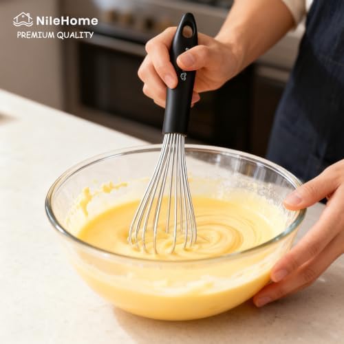 NileHome Whisk Set 8" 10" 12" Kitchen Whisk