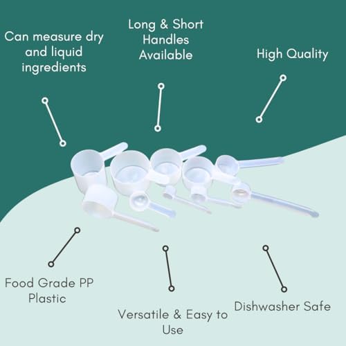 1/3 Cup Long Handle Plastic Measuring Scoop