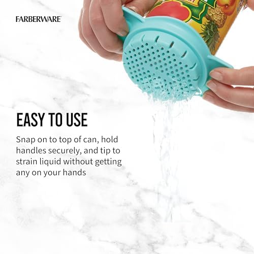 Farberware Classic Can Strainer and Colander, Aqua Sky