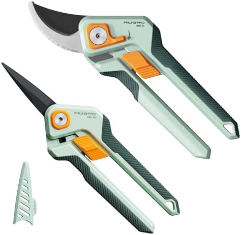 PrunePro Pruning Shears Gardening Scissors Set Professional Hand Pruner Sharp