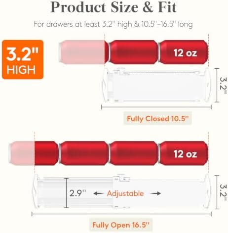 Lifewit 3.2" High Drawer Dividers