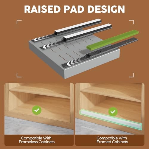 Seinloes 2 Pack Expandable Pull Out Cabinet Organizer 21" Deep