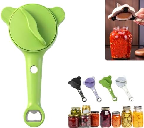 4-in-1 Multi-Functional Retractable Jar & Bottle Opener, Adjustable Stainless