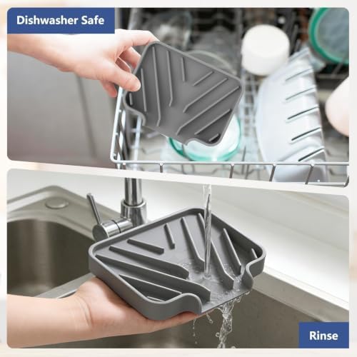 JACZZO Silicone Sponge Holder & Soap Dish