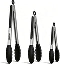 Kitchen Tongs with Silicone Tips, Tongs