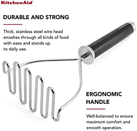 KitchenAid Gourmet Stainless Steel Wire Masher, 10.24-Inch