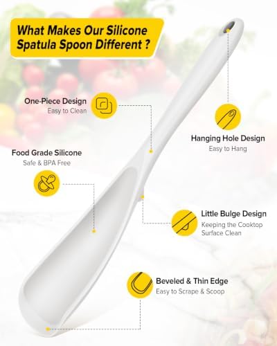 BUNDLEPRO Silicone Cooking Spoons