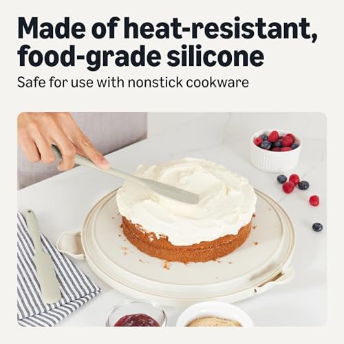 Amazon Basics Silicone Spatulas, 5-Piece Set, Heat-Resistant, Food-Grade