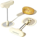 Foldable Potato Masher, Folding Stainless Steel Head, Stores Flat, Space Saving