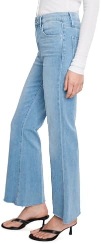 PAIGE Marlow Skimmer Seamed Beltloops Raw Hem in Santorini Sky