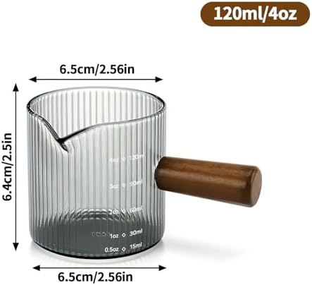 Espresso Measuring Cup 4 Oz, Espresso Glass Cups