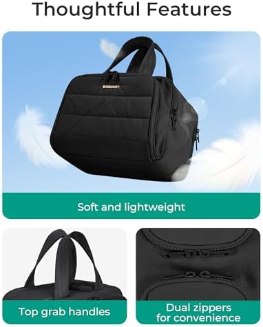 BAGSMART Travel Toiletry Bag, Crush Toiletry Bag