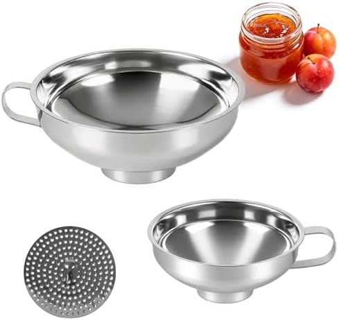 3-Piece Set of Stainless Steel Canned Funnels