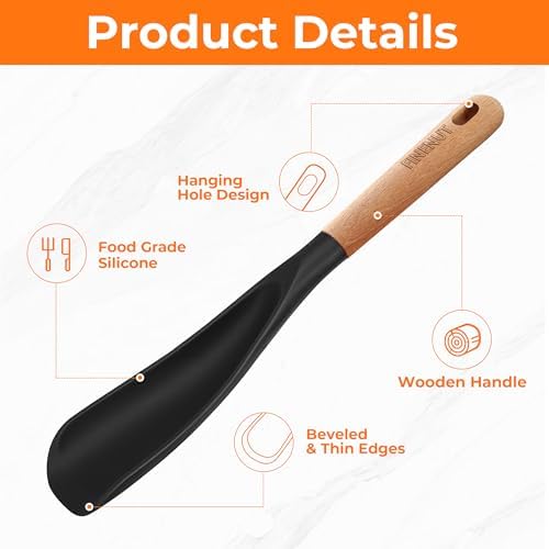 13" & 11" Silicone Cooking Spoons 2-Pack