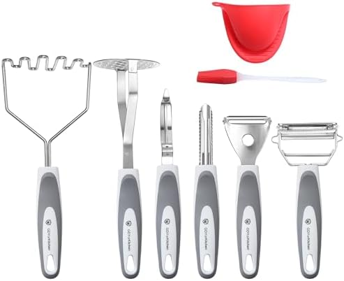 Stainless Steel Potato Masher & Peeler Set
