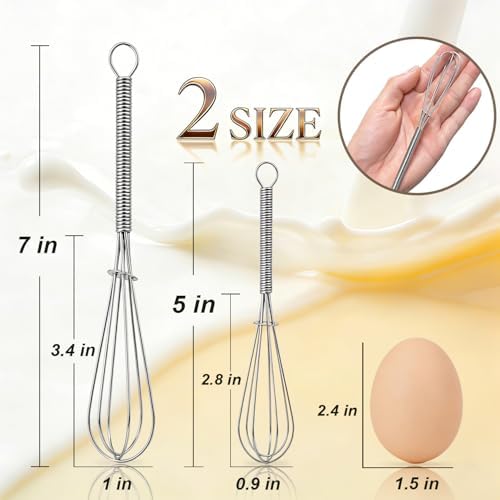 Anaeat Mini Wire Whisks, Beating and Stirring