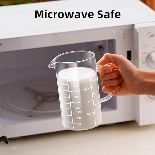 PARACITY 2 Cup Glass Measuring Cup, Liquid Measuring Cups