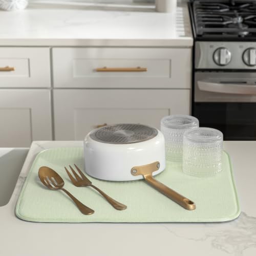 S&T INC. Dish Drying Mat, Mint Green
