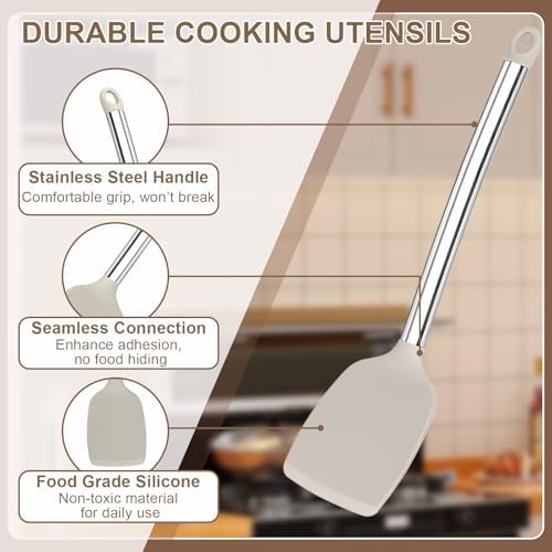 Vayvnt 4PCS Silicone Kitchen Cooking Utensils Set