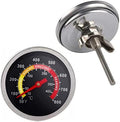 2 pcs BBQ Grill Temperature Gauge, Charcoal Pit Grill Smoker Thermometer Gauge