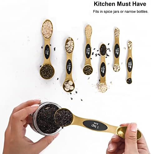 Magnetic Measuring Spoons Set Stainless Steel