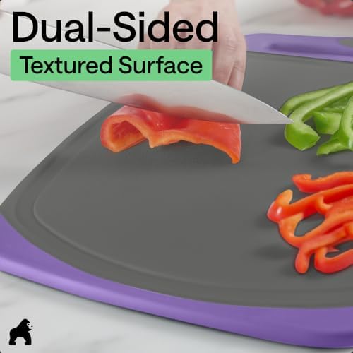 GORILLA GRIP BPA-Free Reversible Cutting Board
