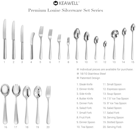 KEAWELL Premium Louise 9-Inch Serving Spoon