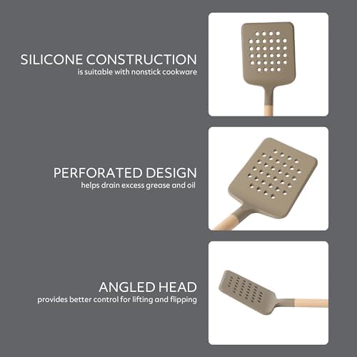 Sur La Table Kitchen Essential Chef's Toolkit Silicone Slotted Turner