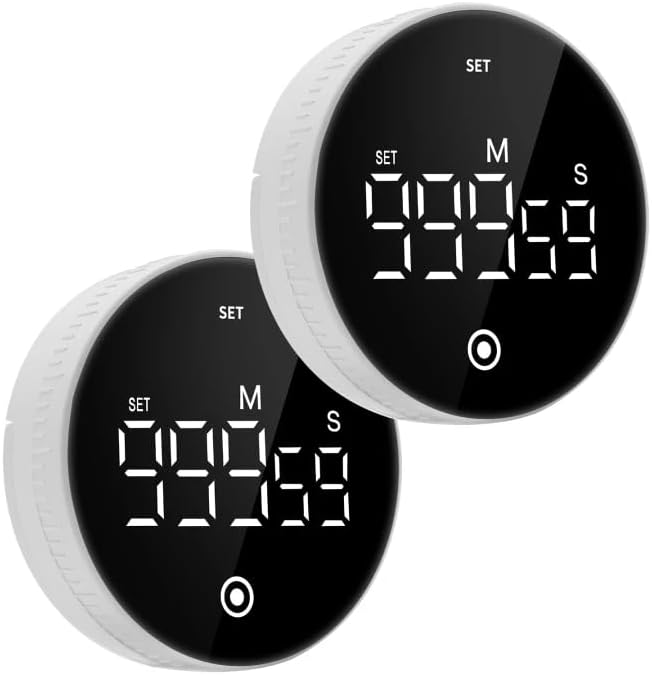 Digital Kitchen Timer, Magnetic Visual Countdown Countup Timer