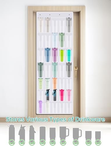 NiHome 35-Pocket Door Hanging Cup Organizer Fit