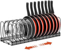 Housolution Pot and Pan Lid Organizer Holder Storage Rack