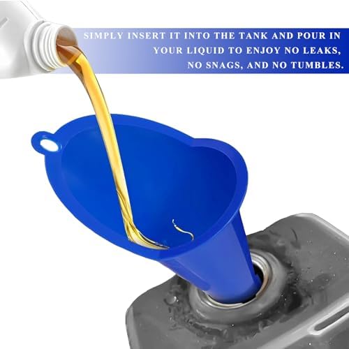 2PCS Oil Funnel, Flexible Multi-Function Automotive Oil Funnel, Spill-Proof