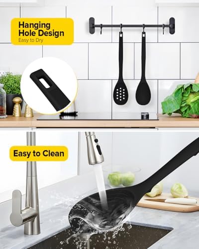 BUNDLEPRO Silicone Cooking Spoons