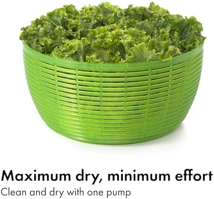 OXO Good Grips 6.22 Qt Salad Spinner, Vegetable Washer & Strainer
