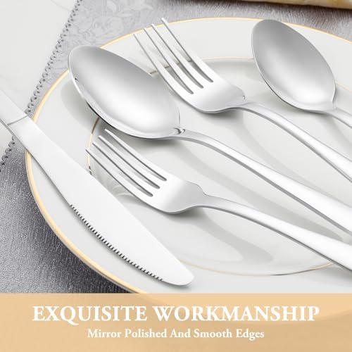 30 Piece Silverware Set Service