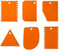 6 Pcs Cake Scraper, Dough Scraper Cake Smoother Tool Set, Icing Scraper Kitchen