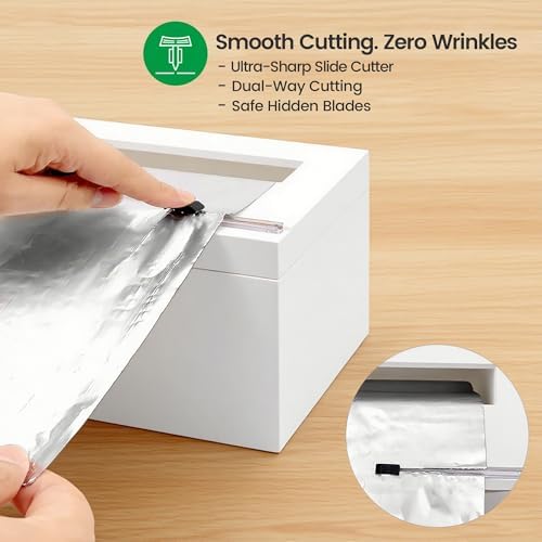 Libreshine 12-Inch Bamboo Plastic Wrap Dispenser