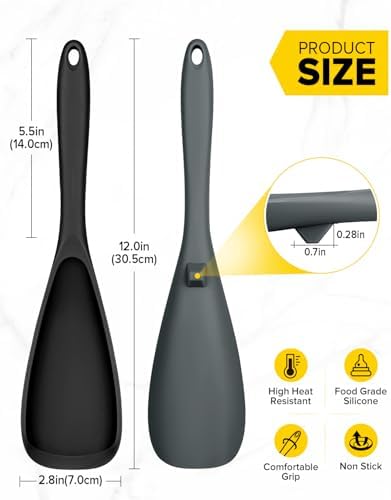 BUNDLEPRO Silicone Cooking Spoons