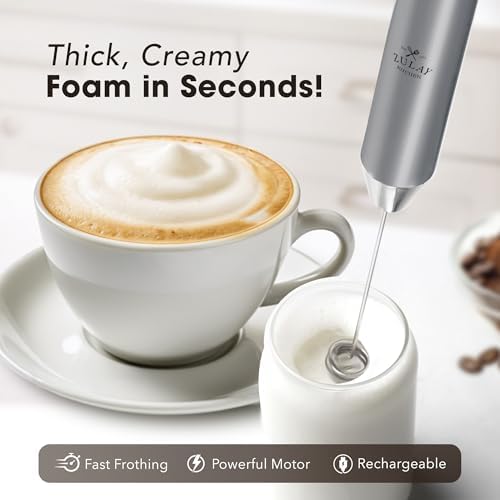 Zulay Kitchen Rechargeable Milk Frother Handheld