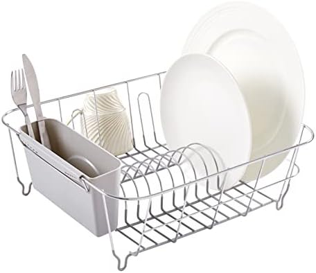 Sweet Home Collection 2 Piece Dish Drying Rack Set Drainer