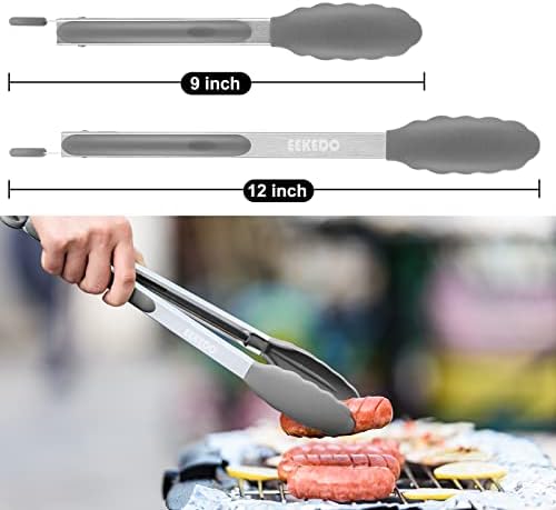 Tongs for Cooking, Stainless Steel Kitchen Tongs