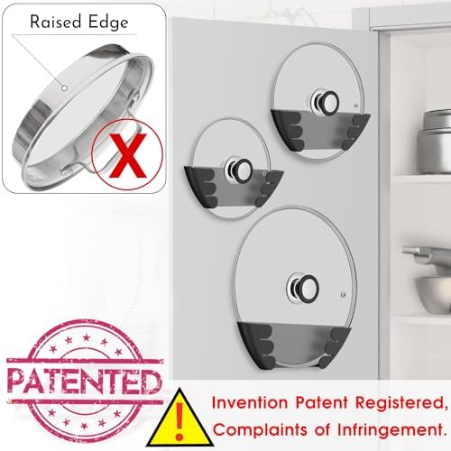 Universal Pot Lid Organizer for Cabinet