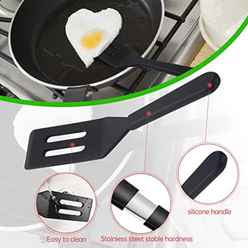 2 Pack Silicone Mini Brownie & Cookie Spatula, Heat-Resistant Turner, Flip Egg