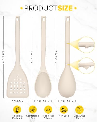 BUNDLEPRO Silicone Cooking Utensils Set