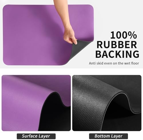 HotLive Dish Drying Mat for Kitchen Counter, Heat Resistant Drainer Mats