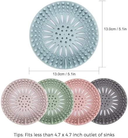 Gotega 5 Pack Sink Drain Strainer, Hair Catcher